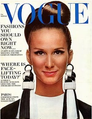 Vintage Vogue magazine covers - wah4mi0ae4yauslife.com - Vintage Vogue September 1966 - Brigitte Bauer.jpg